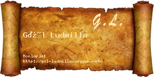 Gál Ludmilla névjegykártya