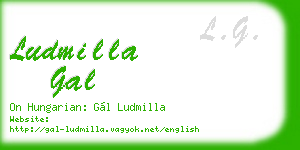 ludmilla gal business card